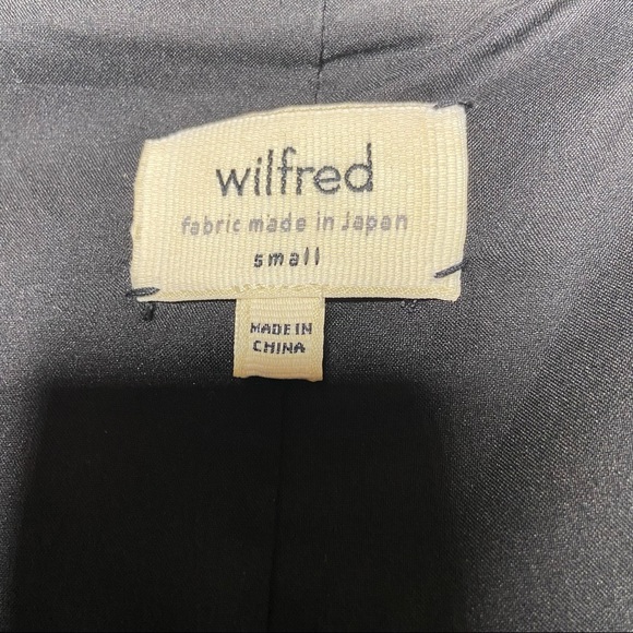 Aritzia Wilfred Mayet Double Breasted Blazer Jacket Black & White - Picture 3 of 8